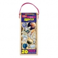 T.S. Shure Space Wooden Magnets 20 Piece MagnaFun Set