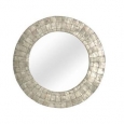 Wilsonville Medium Round Silver Mirror