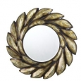 Cal Lighting WA-2154MIR Floral Tivoli Round Polyurethane Beveled Mirror