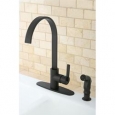 Kingston Brass Continental Modern Oil Rubbed Bronze Kitchen Faucet