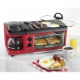 Nostalgia Electrics BSET300RETRORED Retro Series 3-in-1 Breakfast Station