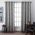 ATI Home Finesse Faux Linen Grommet Top Curtain Panel Pair