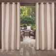 ATI Home Delano Indoor/Outdoor Heavy Textured Grommet Top Window Curtain Panel Pair