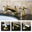 Metropolitan Polished Brass Widespread Bathroom Faucet