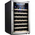 Kalamera Wine Cooler 50 Bottle Single Zone Refrigerator with Digital Temperature Display