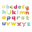 Wood Magnetic Lower Case Letter 59 Piece Set