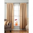 Taupe Tab Top 90% blackout Curtain / Drape / Panel - 50X84