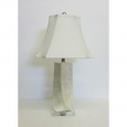 Twist Mother of Pearl Lamp on Crystal Base