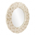 Allan Andrews Antigua Round Shell Mirror