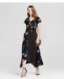 Women's Mixed-print Maxi Dress - Xhilaration (juniors') Black M