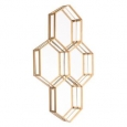 Honeycomb Mirror Gold