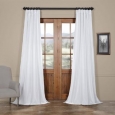 Faux Silk Taffeta Solid Blackout Single Curtain Panel