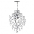 Safavieh Lighting Rocket 3 Light Chrome Beaded 15.5-Inch Adjustable                          Pendant