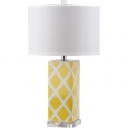 Safavieh Lighting 27-inch Garden Lattice Yellow Table Lamp