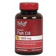 Schiff Omega-3 Fish Oil Softgels, 1000 mg, 100/Pack