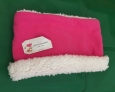 Gertex Pink White Faux Fur Lined Neck Warmer Infinity Scarf Girls Size 4-6t