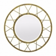 Smart Metal Wall Mirror - Benzara - Gold