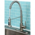 Concord Modern Satin Nickel Spiral Pull-Down Kitchen Faucet