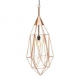 Copper Geometric Pendant by World Interiors