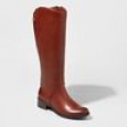 Women's Bridgitte Tall Riding Boots - Merona Cognac 6