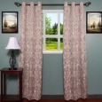 Elegant Damask Print Jacquard Grommet Curtain Panel 2-piece Set - 80 x 84 (As Is Item)