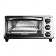 Black and Decker Black 4-slice Bezel Toaster Oven