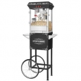 Great Northern Popcorn Black 8 Ounce GNP-800 All-Star Popcorn Popper Machine with Cart