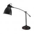 Black Enamel Finish Adjustable Pharmacy Table Lamp 28 Inches Tall