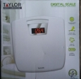 Taylor Digital 1.2" Lcd Antimicrobial Bathroom Scale White