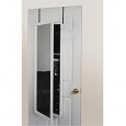 Over-the-Door Mirrored White Jewelry Armoire
