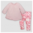 Baby Girls' Organic Pointelle Dress and Pants Set Blossom 0-3 M - Burt's Bees Ba
