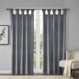 Madison Park London Poly Velvet Twisted Top Curtain Panel