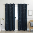 Aurora Home Star Struck 84-inch Insulated Thermal Blackout Curtain Panel Pair - 52 x 84