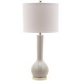 Safavieh Lighting 30.5-inch Mae Light Grey Long Neck Ceramic Table Lamp
